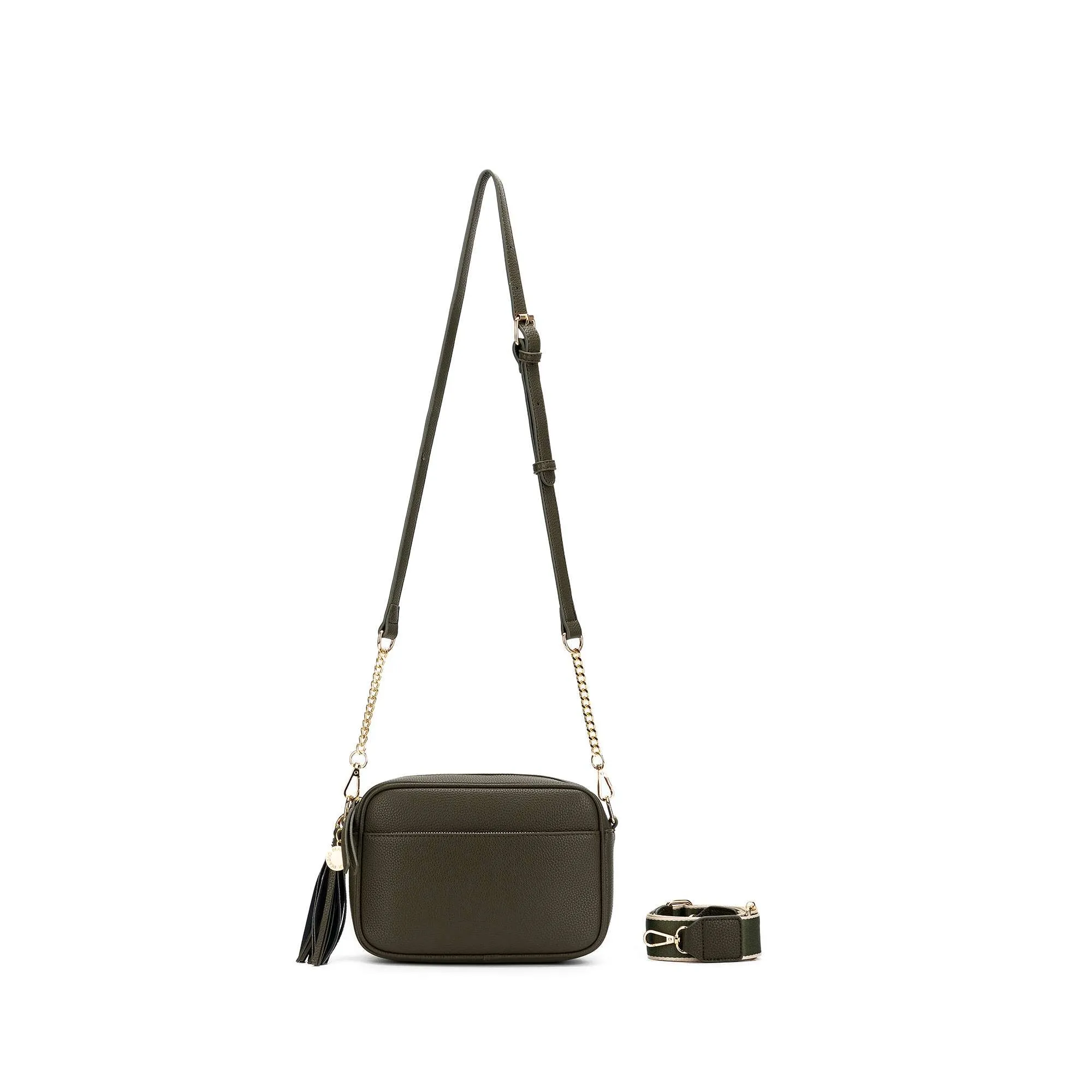 Indie Dark Olive Crossbody Bag