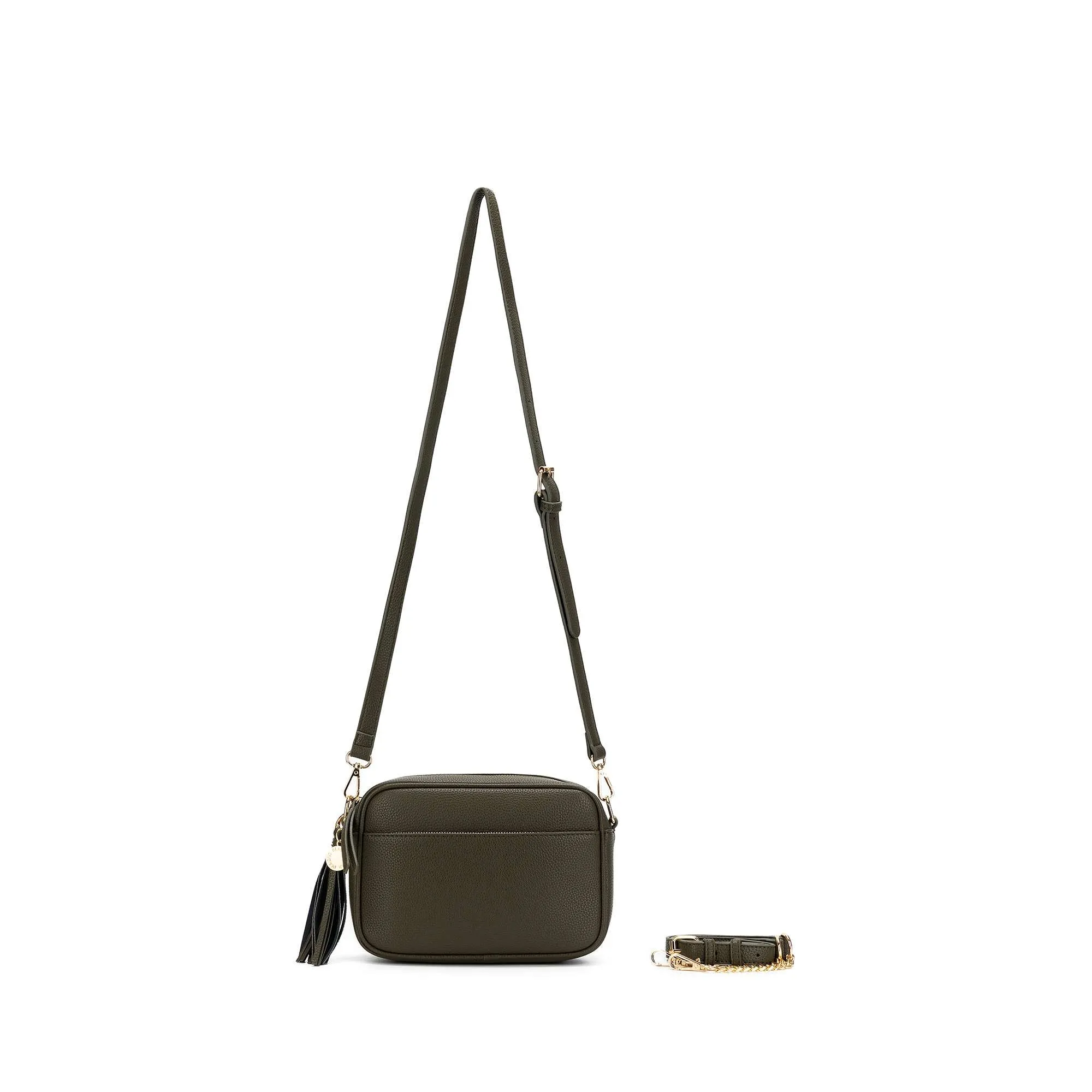 Indie Dark Olive Crossbody Bag