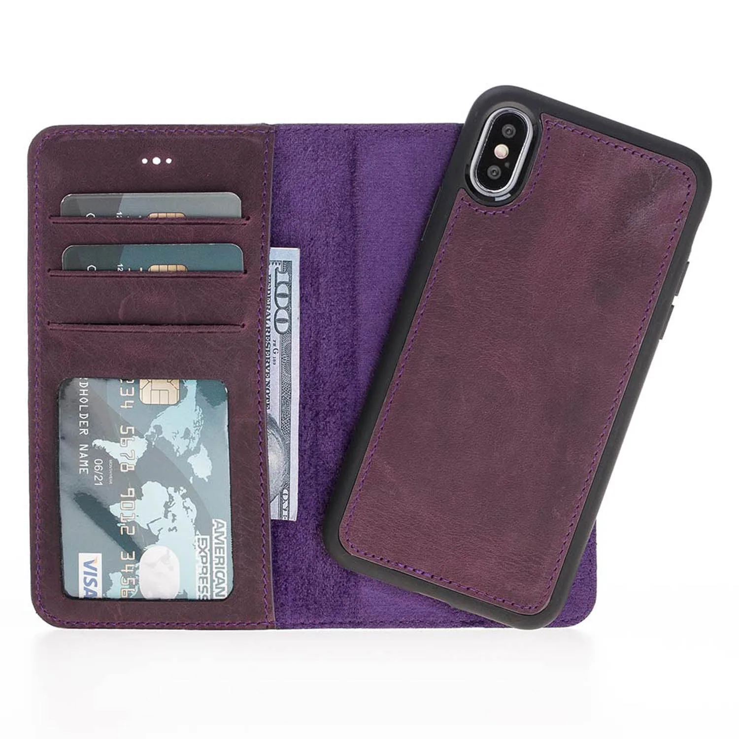 iPhone X / XS Leather Wallet Case