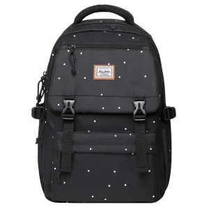 KAUKKO Backpack for School,  KS23 ( Black-2 / 18.4L )