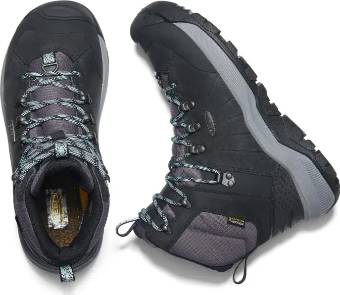 Keen Women&#x27;s Revel IV Mid Polar Waterproof Boot Black/Harbor Gray | Buy Keen Women&#x27;s Revel IV Mid Polar Waterproof Boot Black/Harbor Gray here | Outnorth