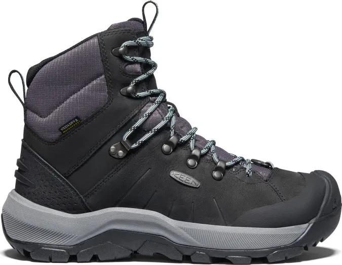 Keen Women&#x27;s Revel IV Mid Polar Waterproof Boot Black/Harbor Gray | Buy Keen Women&#x27;s Revel IV Mid Polar Waterproof Boot Black/Harbor Gray here | Outnorth