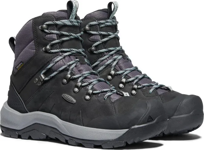 Keen Women&#x27;s Revel IV Mid Polar Waterproof Boot Black/Harbor Gray | Buy Keen Women&#x27;s Revel IV Mid Polar Waterproof Boot Black/Harbor Gray here | Outnorth