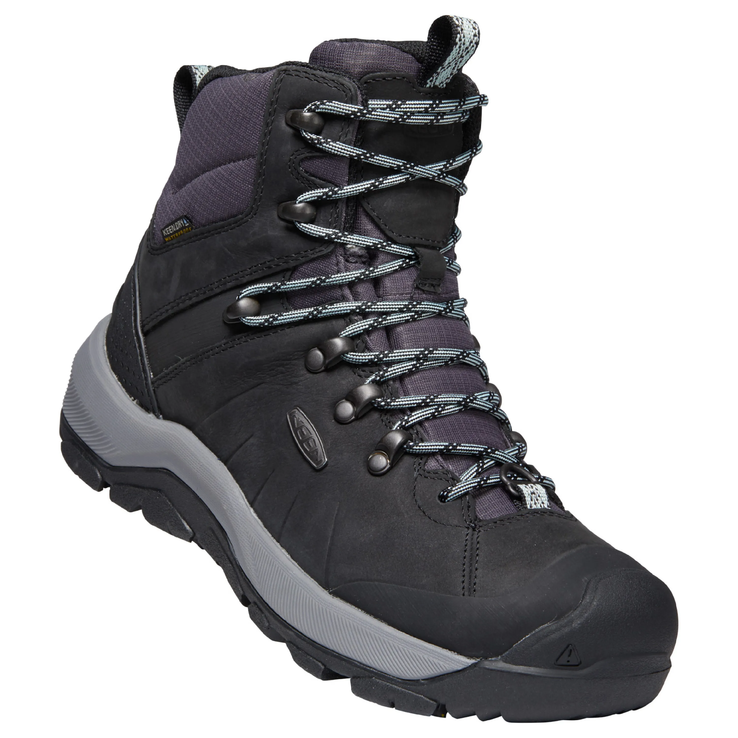 Keen Women&#x27;s Revel IV Mid Polar Waterproof Boot Black/Harbor Gray | Buy Keen Women&#x27;s Revel IV Mid Polar Waterproof Boot Black/Harbor Gray here | Outnorth