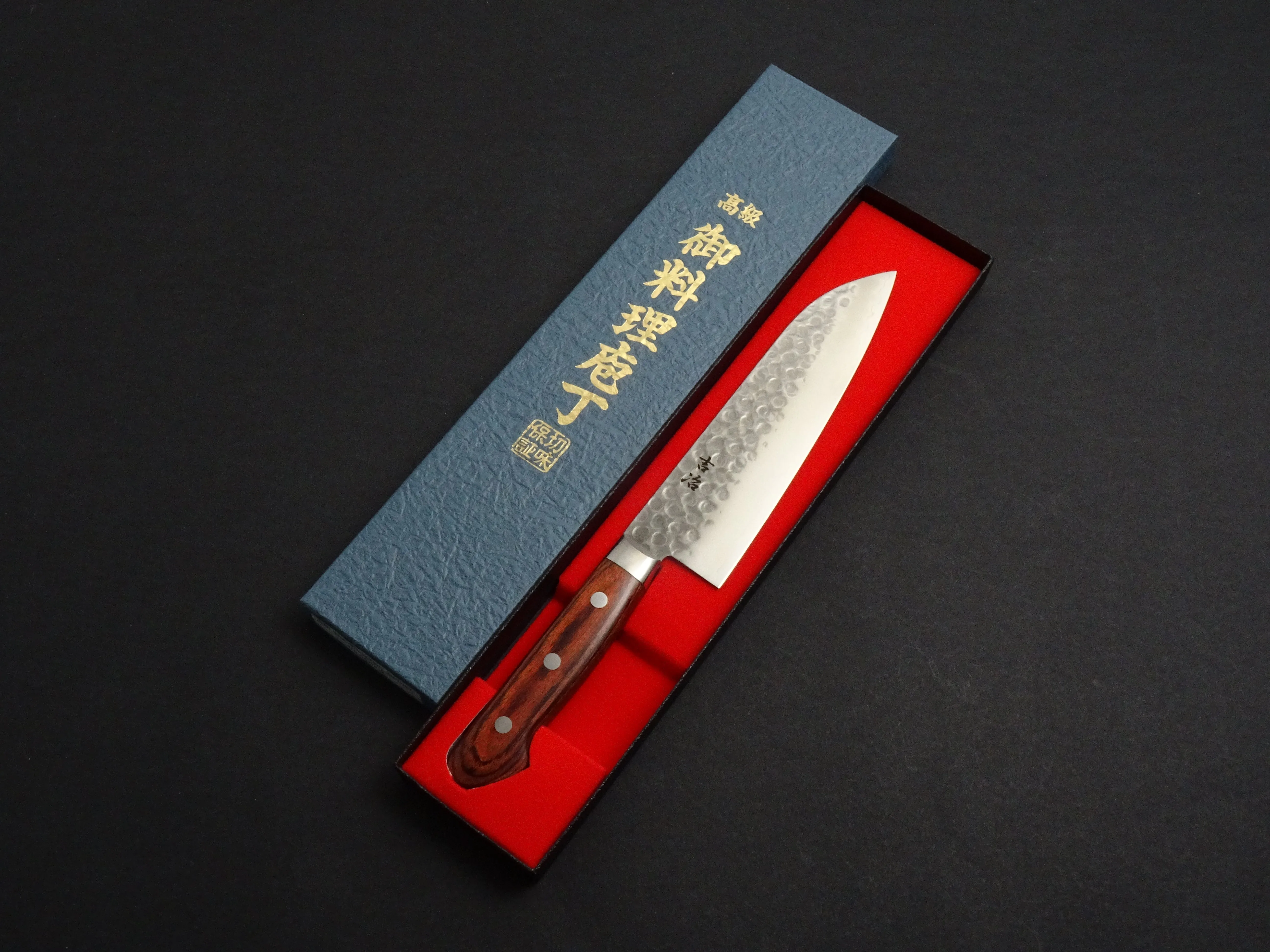 KICHIJI SW HAMMERED SANTOKU 170MM