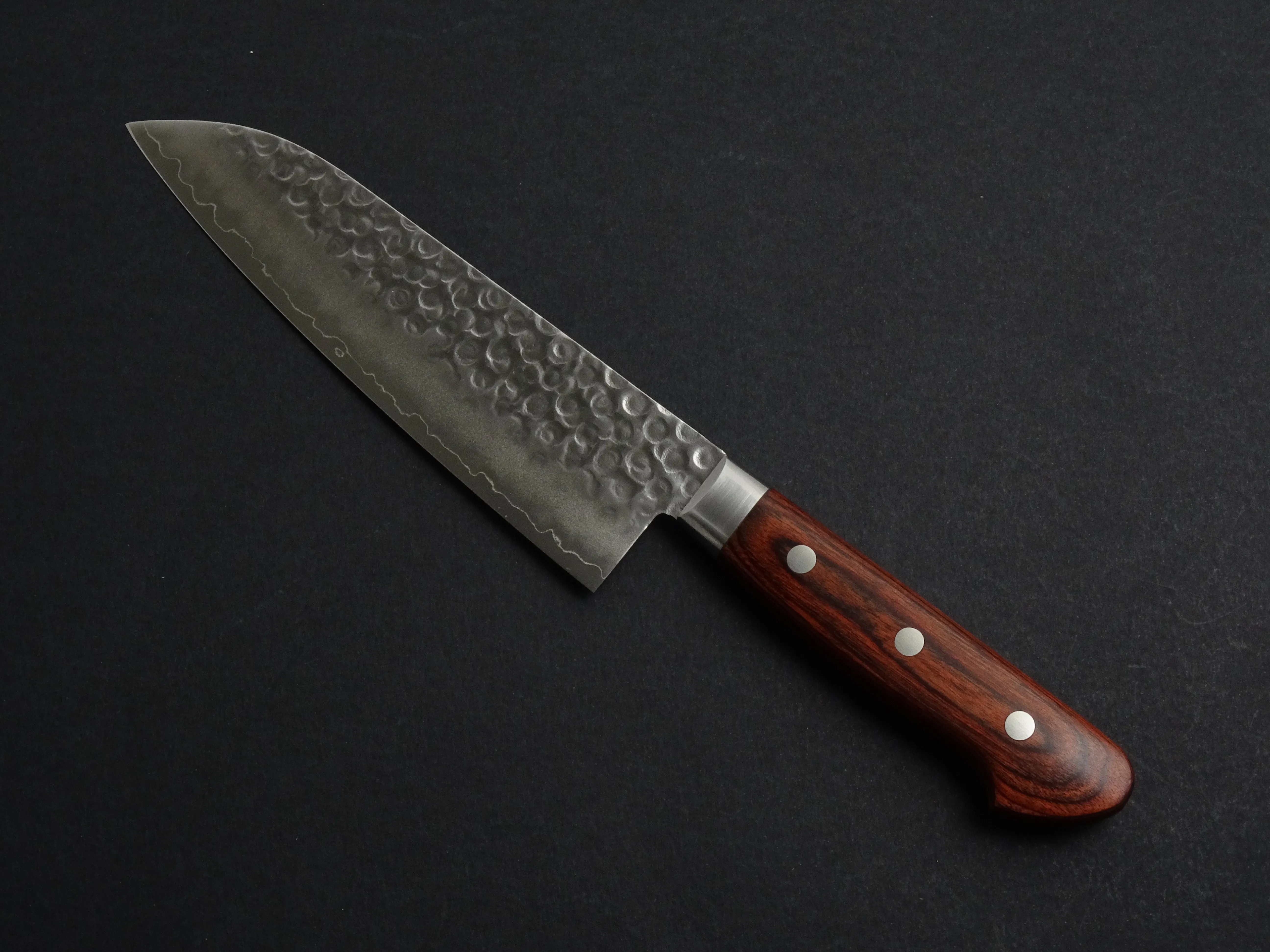 KICHIJI SW HAMMERED SANTOKU 170MM