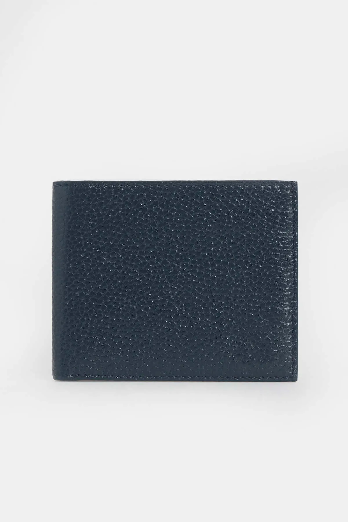 Leather Black Wallet, Navy