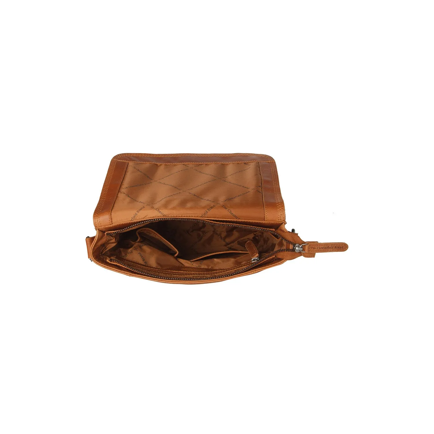 Leather Shoulder Bag Cognac Adelanto