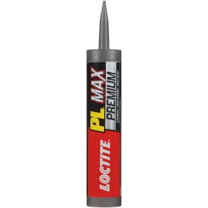 Loctite PL PREMIUM MAX 2292244 Construction Adhesive, Gray, 9 oz Cartridge :EA: QUANTITY: 1