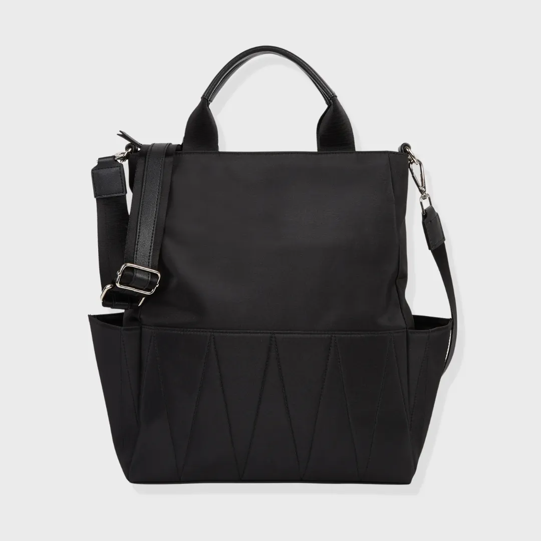 LONDON NYLON LAPTOP BAG BLACK