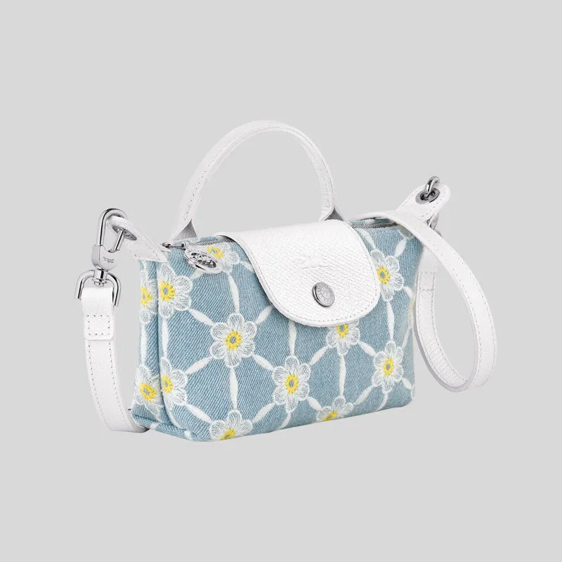 LONGCHAMP Le Pliage Collections Pouch Sky Blue 34205HEW