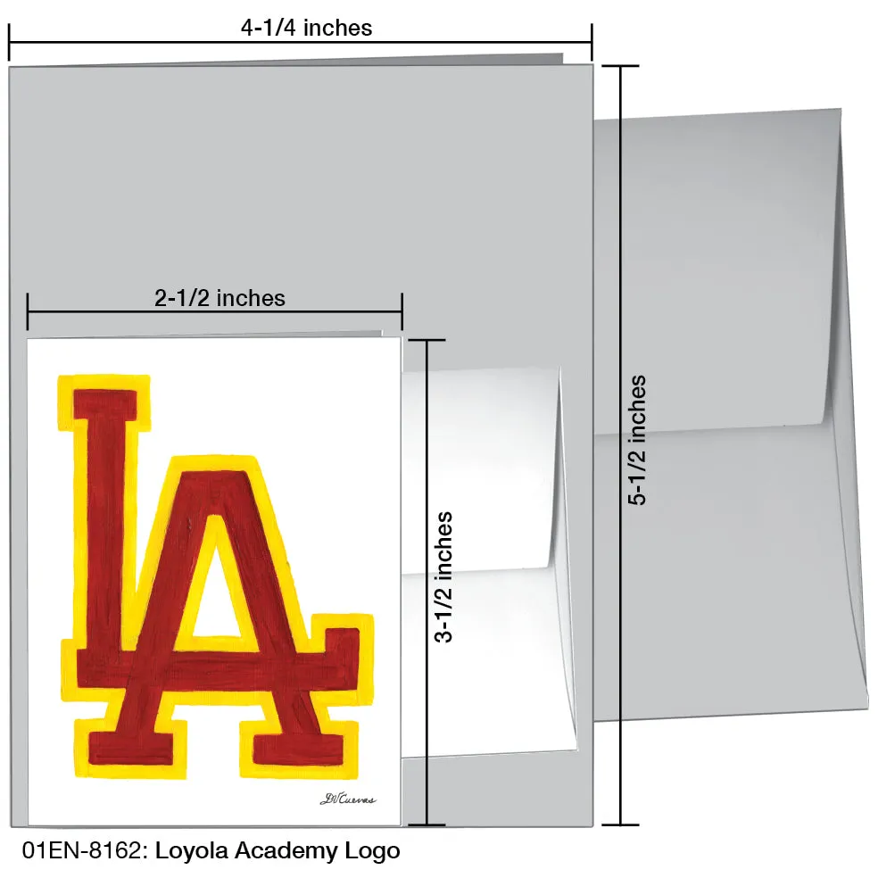 Loyola Academy Logo, Chicago, Greeting Card (8162)