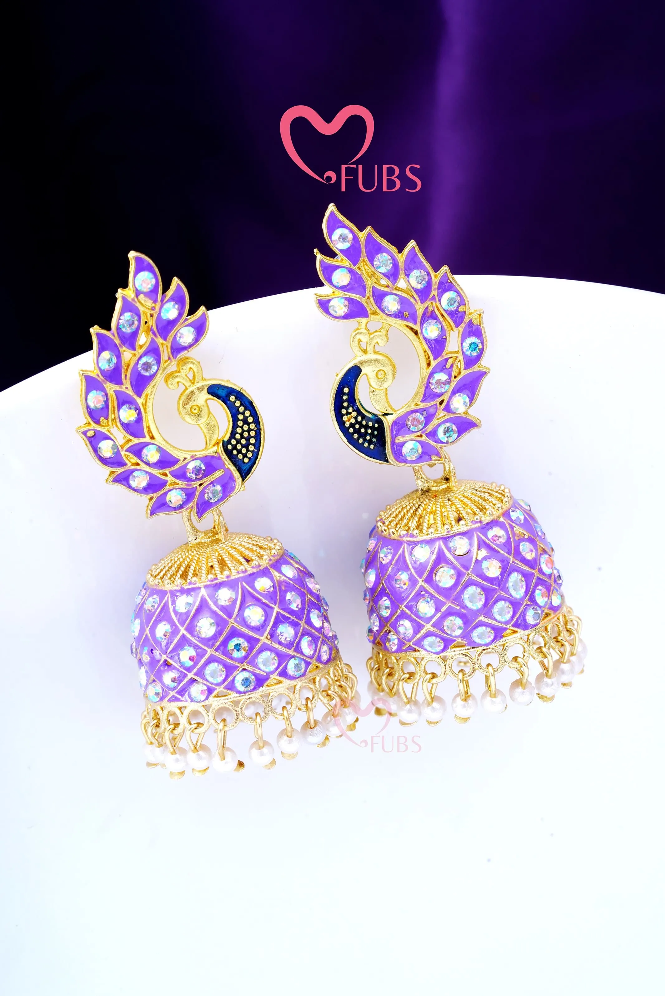 Majestic Peacock Finesse Jhumka