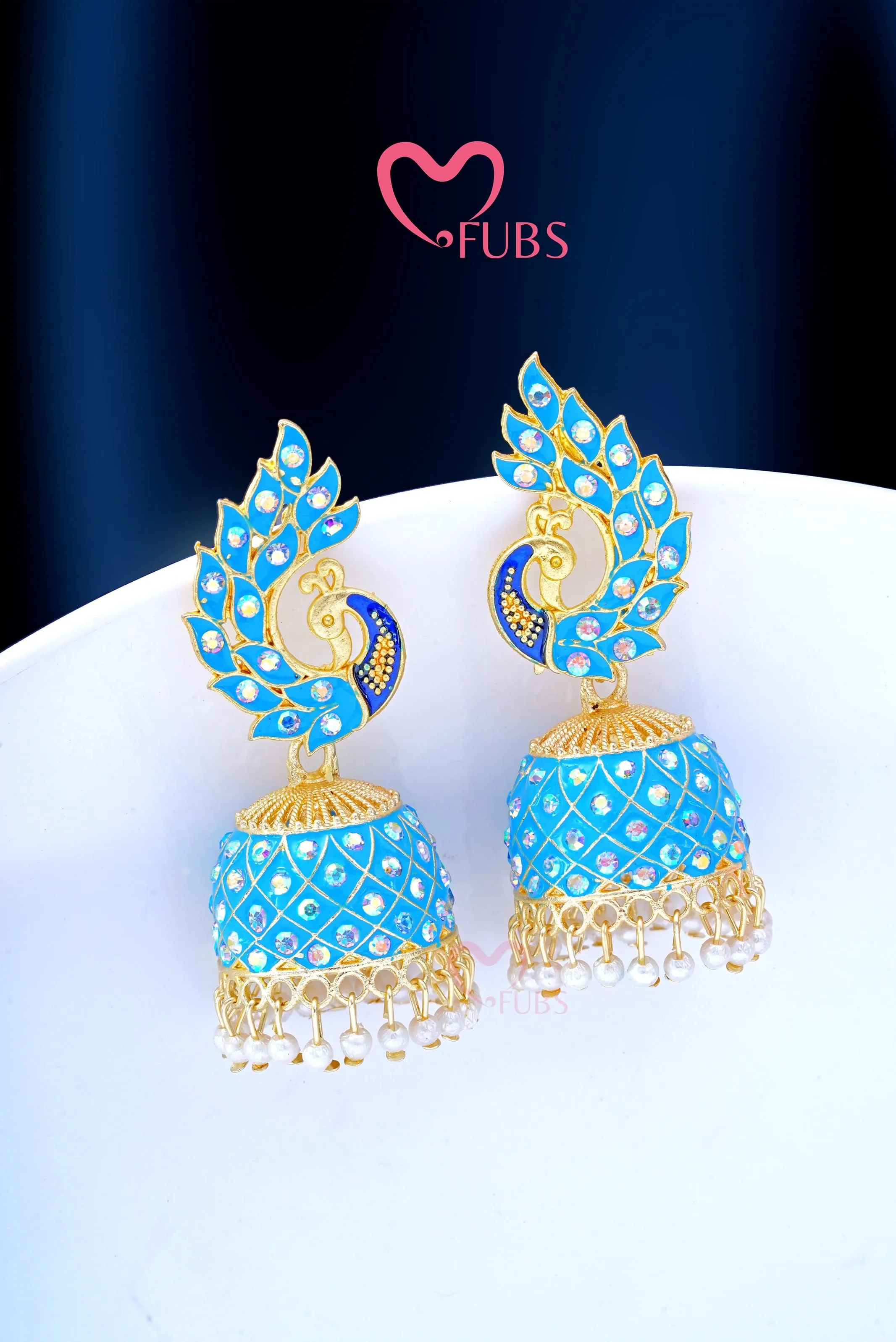 Majestic Peacock Finesse Jhumka