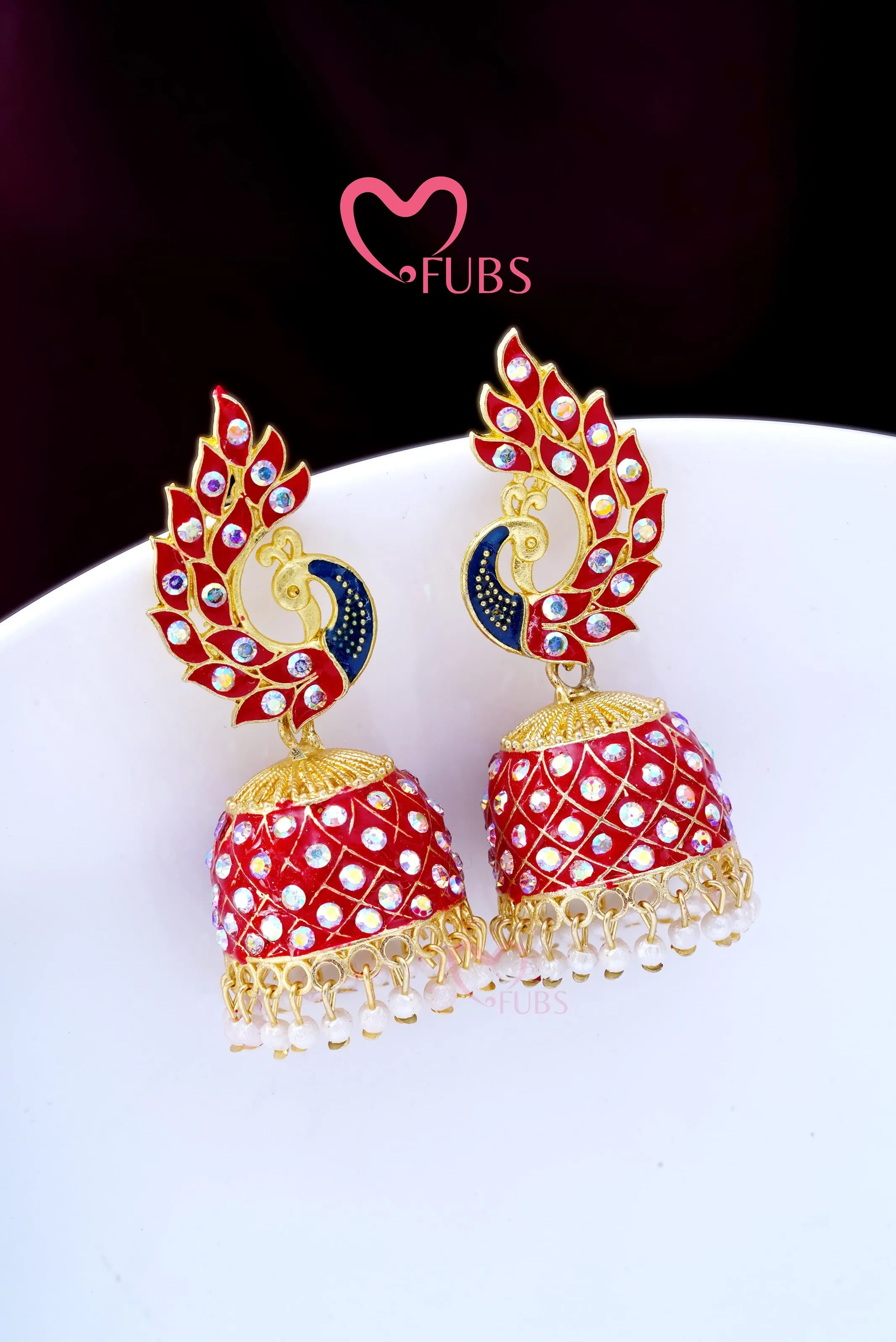 Majestic Peacock Finesse Jhumka