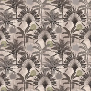 Malaysian Wallpaper Blush/Charcoal