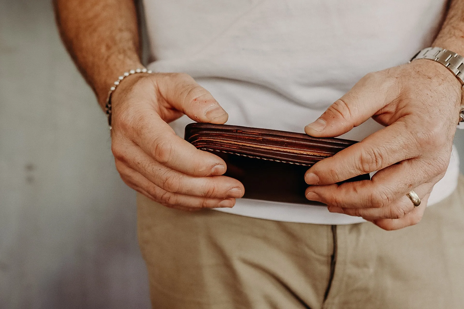 Medium Shell Cordovan Wallet - Ox Blood