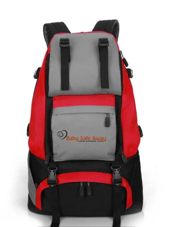 Men's 40L High-Capacity Nylon Hiking Backpack for Sports and Travel