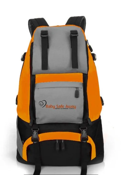 Men's 40L High-Capacity Nylon Hiking Backpack for Sports and Travel