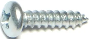 Midwest Fastener 03240 Screw, #8 Thread, Coarse Thread, Pan Head, Phillips Drive, Self-Tapping, Sharp Point, Steel, Zinc, 100/PK :BX100: QUANTITY: 1