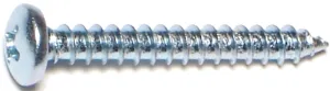 Midwest Fastener 03243 Screw, #8 Thread, Coarse Thread, Pan Head, Phillips Drive, Self-Tapping, Sharp Point, Steel, Zinc, 100/PK :BX100: QUANTITY: 1