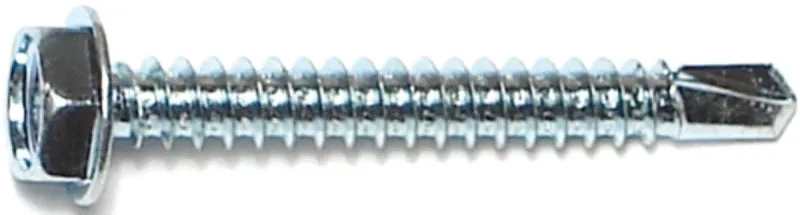 Midwest Fastener 10281 Screw, #10 Thread, 1-1/2 in L, Hex, Socket Drive, Self-Drilling Point, Steel, Zinc :CD: QUANTITY: 1