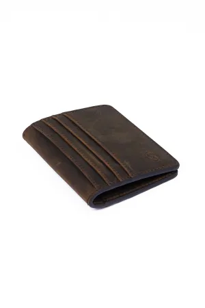 Mink Snap Button Leather Wallet