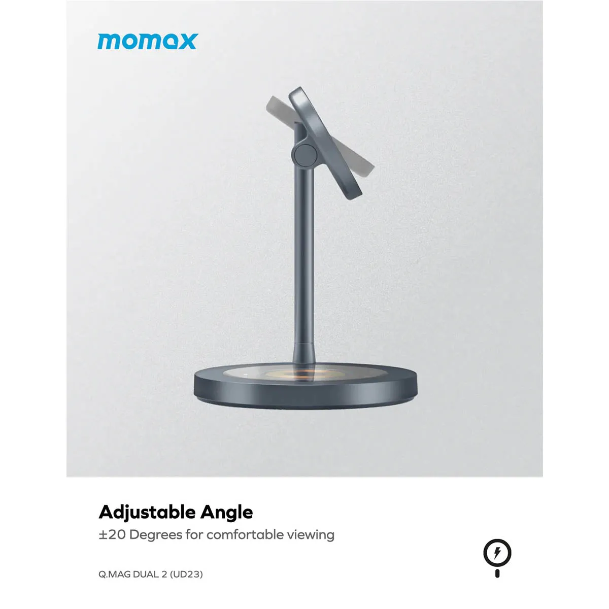 Momax Q.Mag Dual2 15W Dual Magnetic Wireless Charger (UD23)