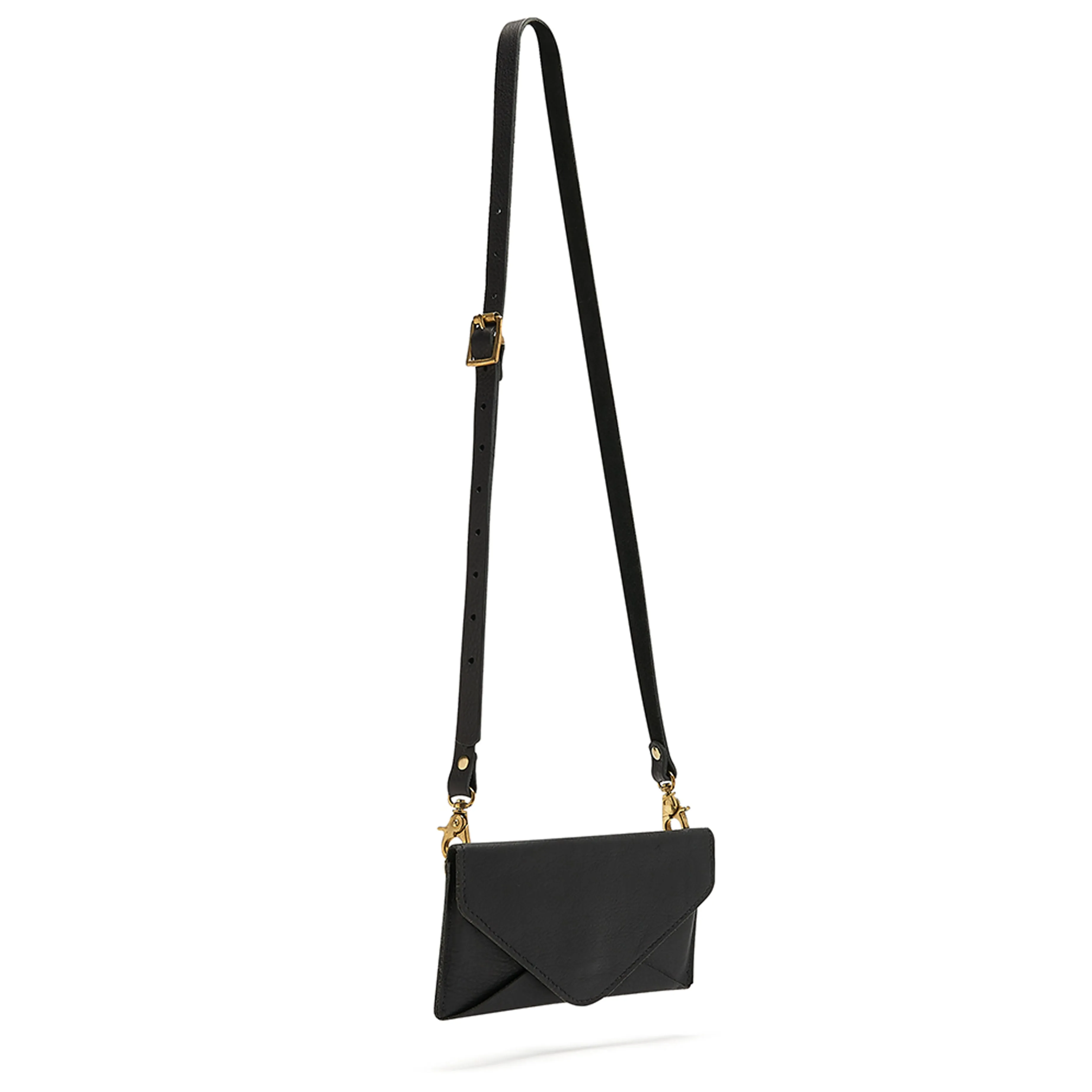 Olivia Black Envelope Purse with detachable strap