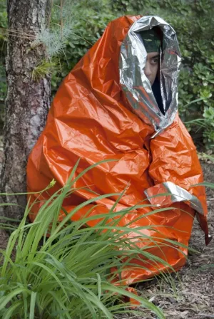 Orange Emergency Aluminized Heavy Duty Mylar Blanket