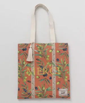 Organic Cotton Olive Tote Bag