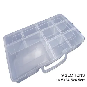 Organizer Box with Handle Customize 5-9 Compartments