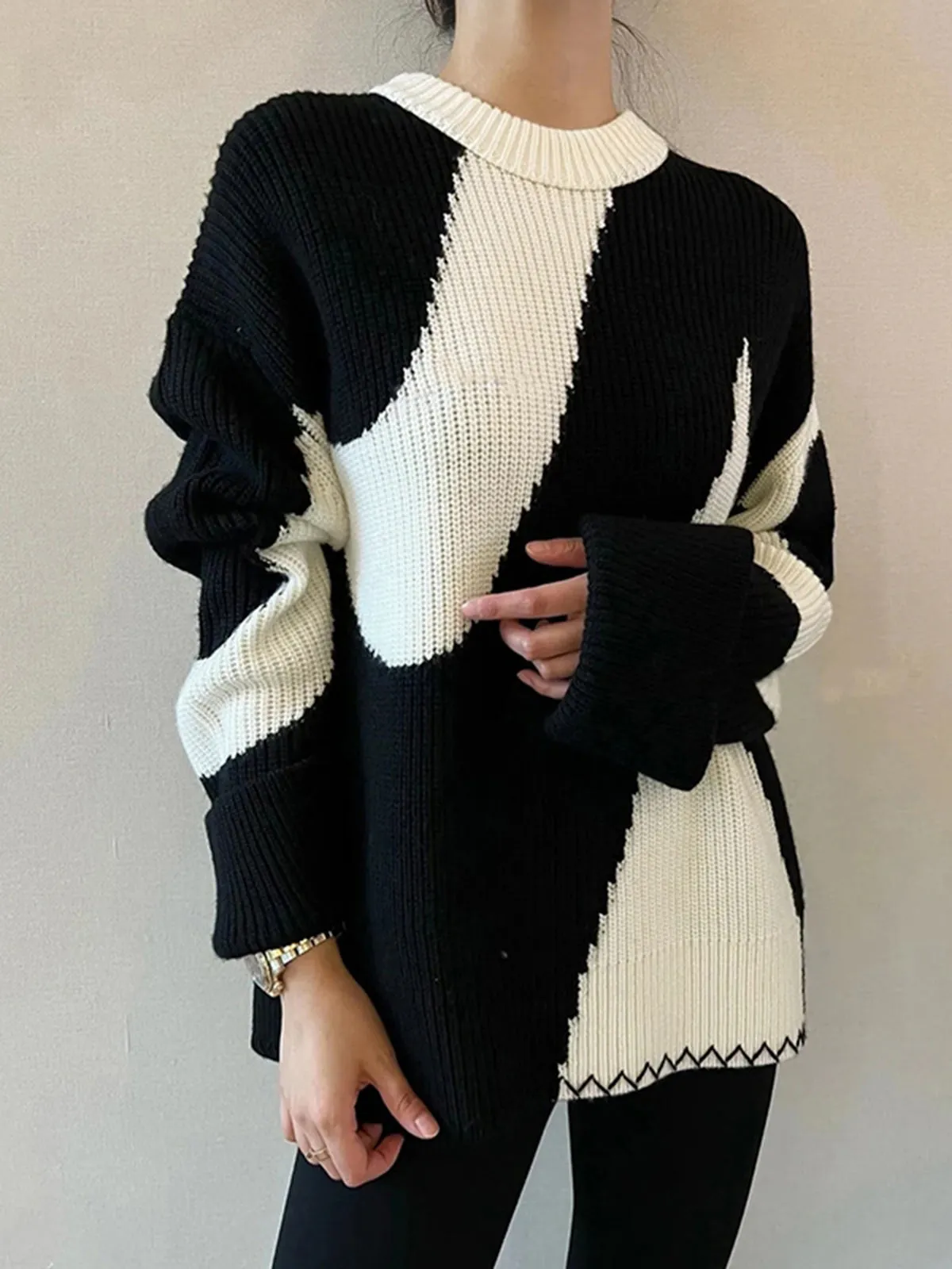 Oversized Charming Zebrataur Sweater