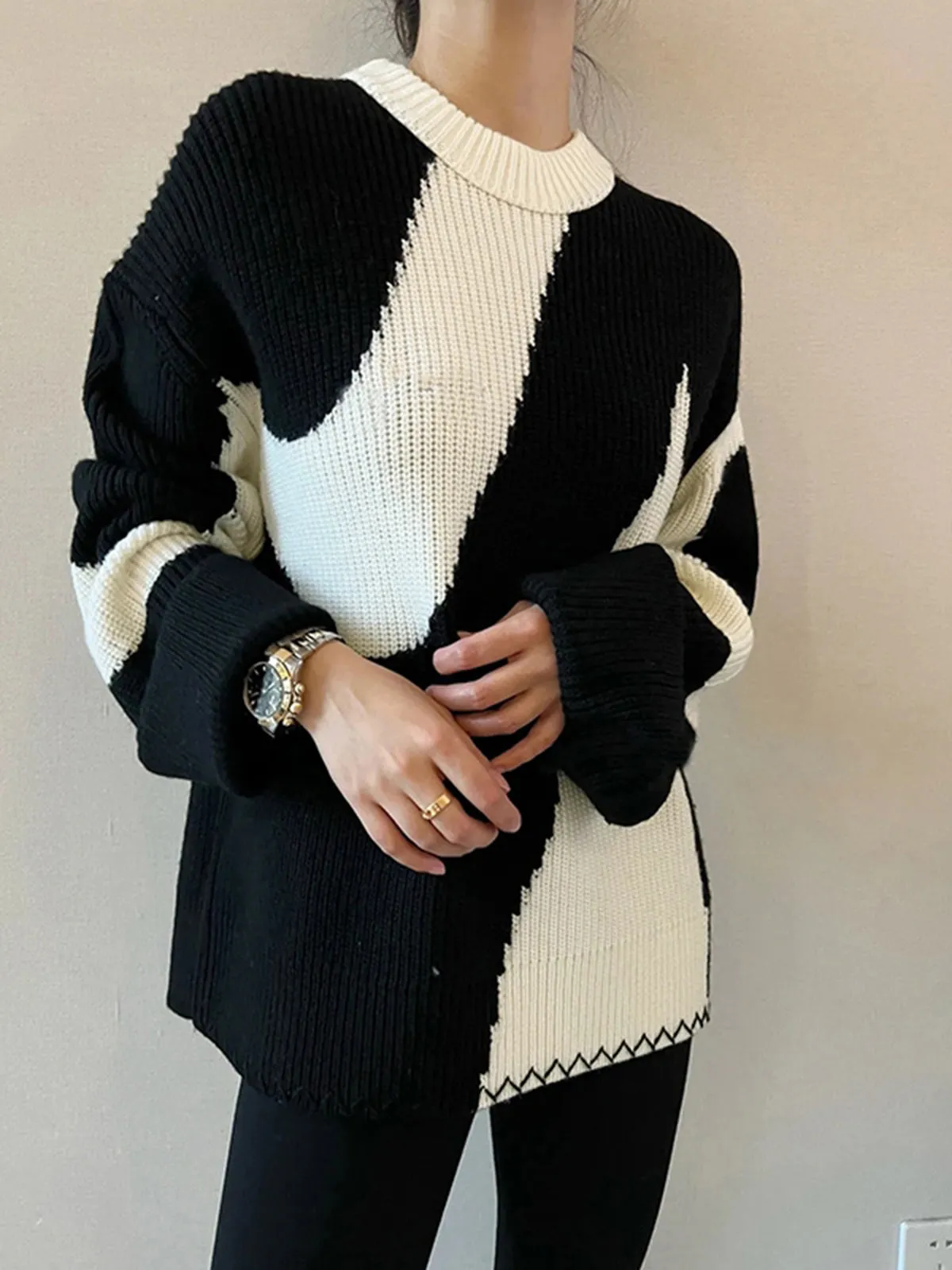 Oversized Charming Zebrataur Sweater