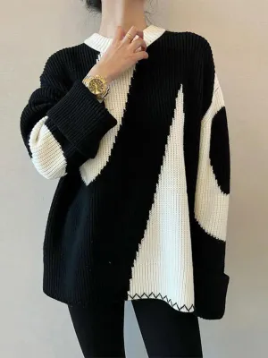 Oversized Charming Zebrataur Sweater