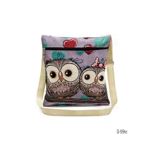 Owl Printed Tote Bag