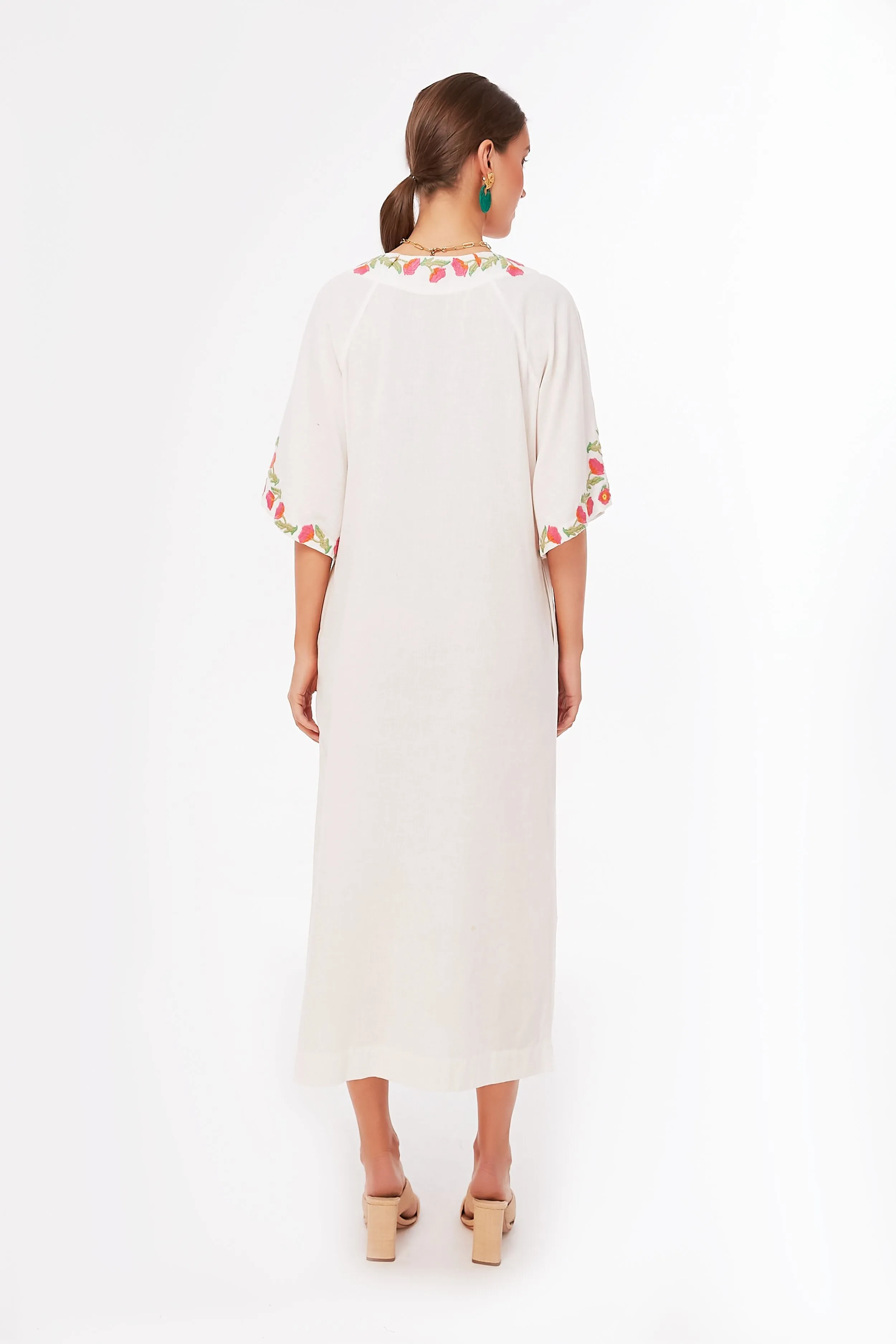 Oyster Charming Maxi Poppy Caftan