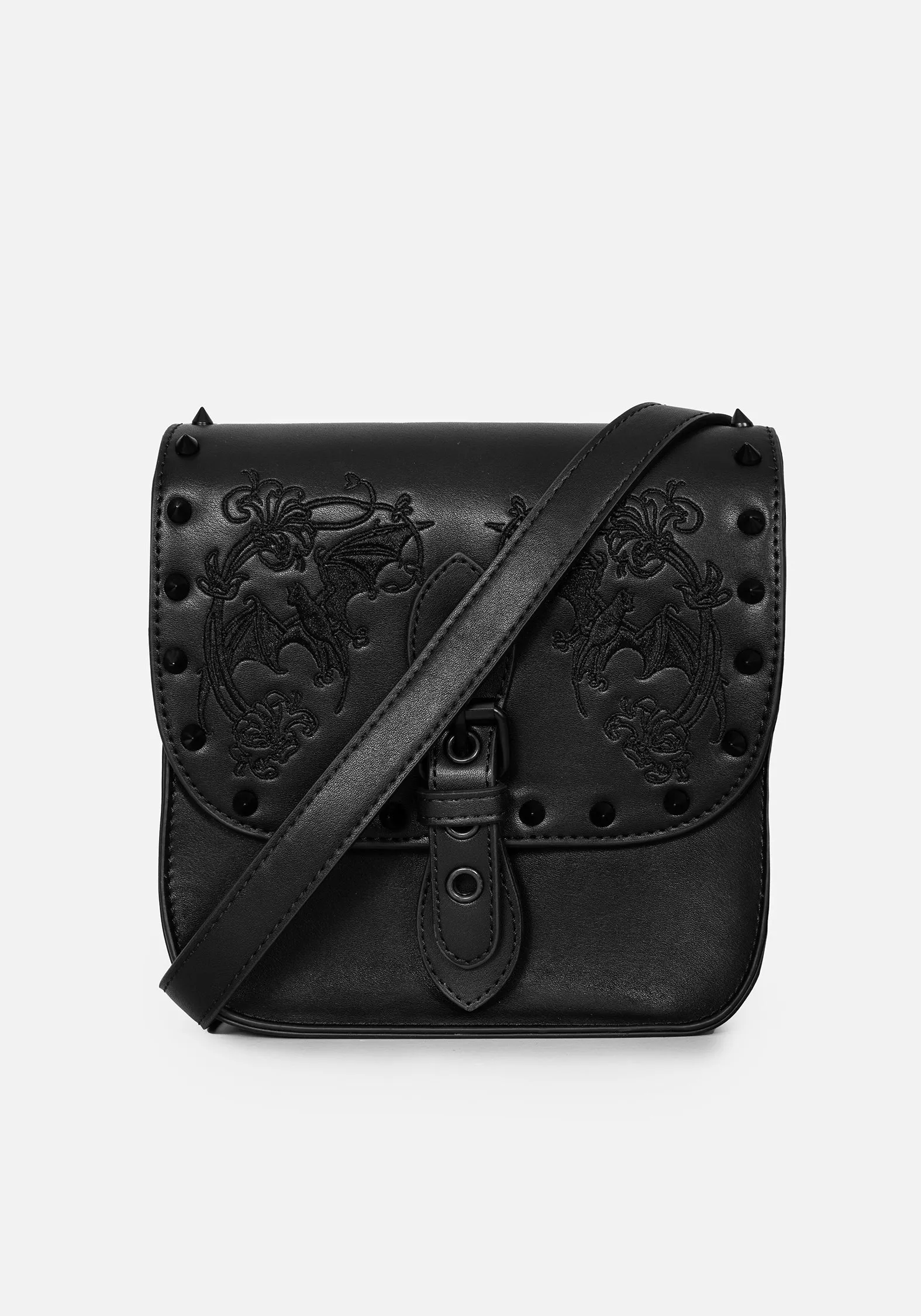 Penumbra Embroidered Mini Satchel Bag