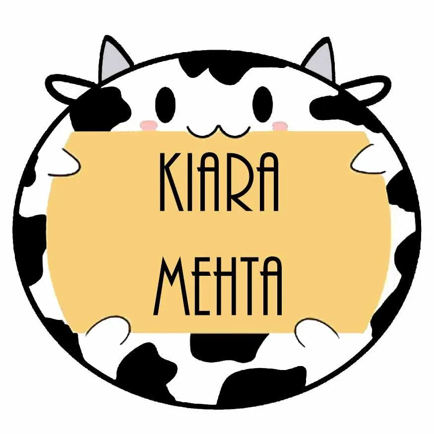 Personalised Custom Shape Stickers- Cute Cow Shape