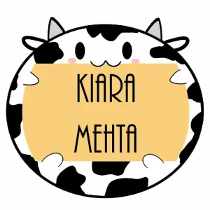 Personalised Custom Shape Stickers- Cute Cow Shape