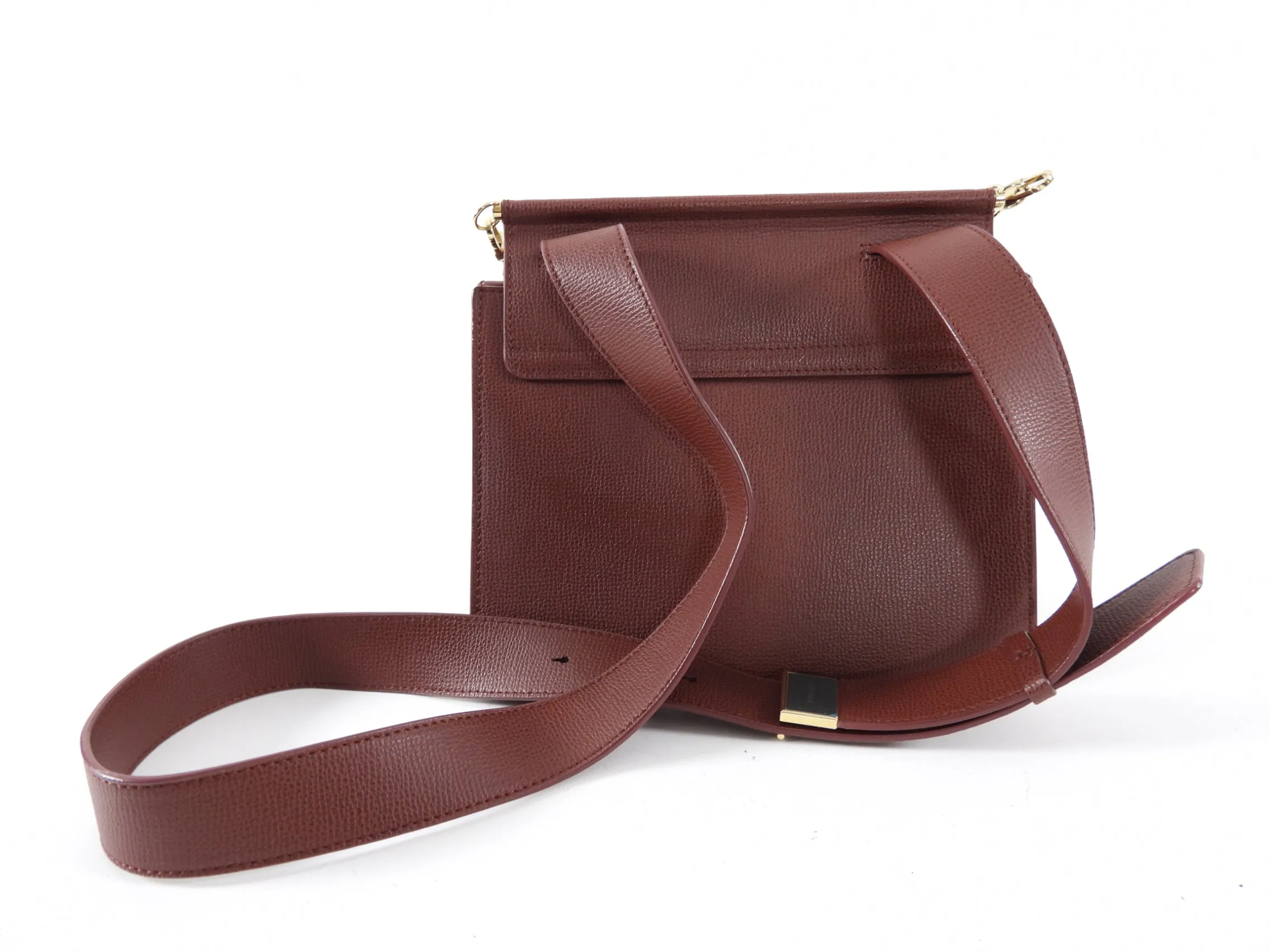 Polene Number Sept Mahogany Brown Two-Bag Bag