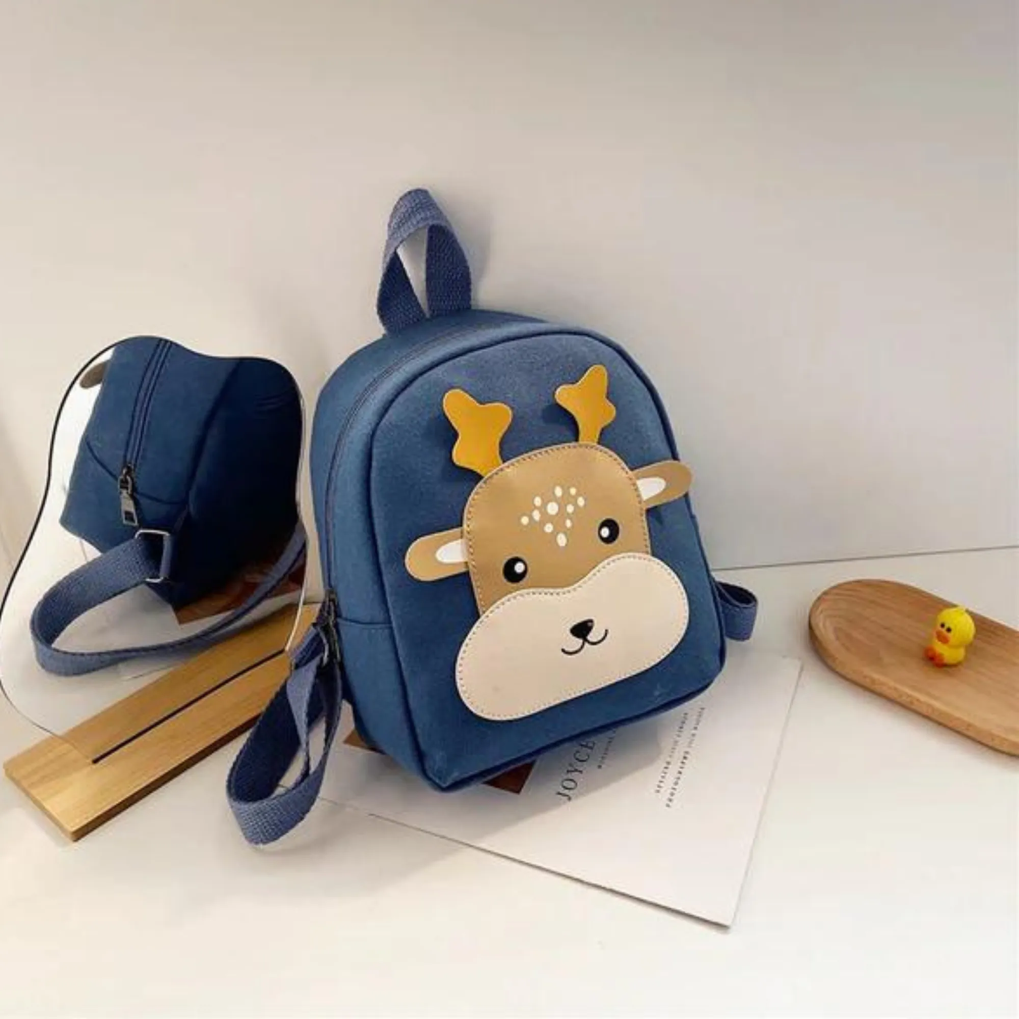 Preschool Children's Deer Backpack - Blue