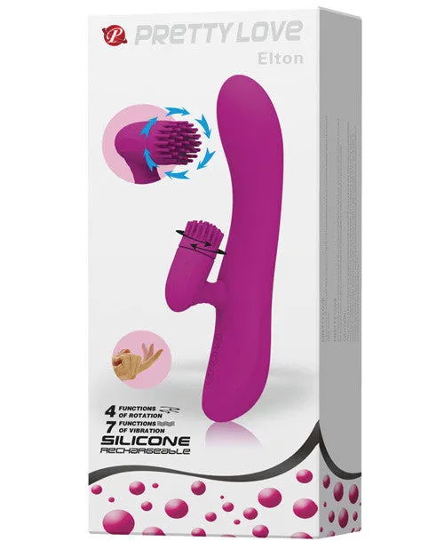 Pretty Love Elton Spinning Ticklers Rabbit - 11 Function Fuchsia