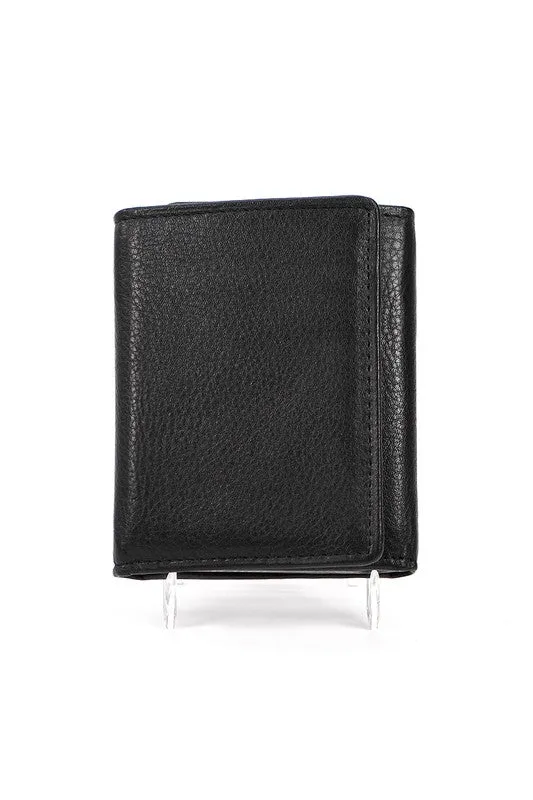 Raiders NFL Leather Tri-Fold Wallet