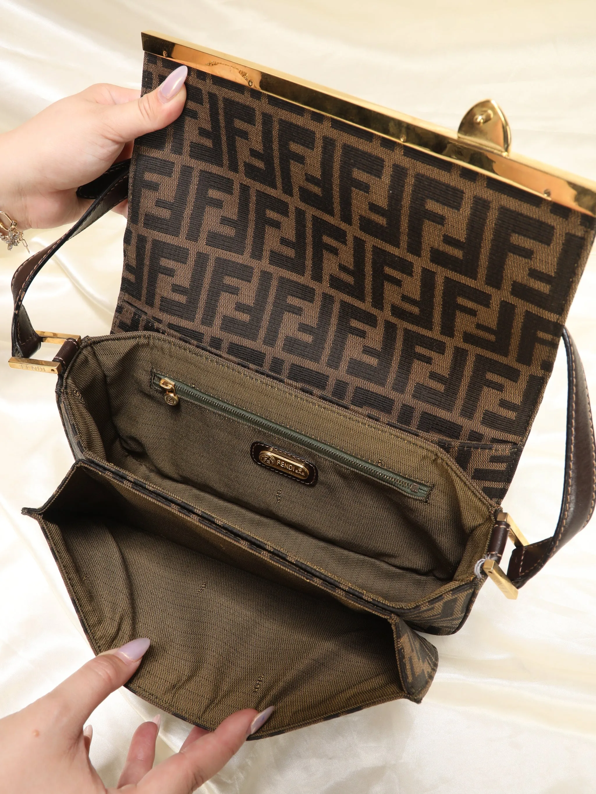 Rare Fendi Zucca Flap Bag