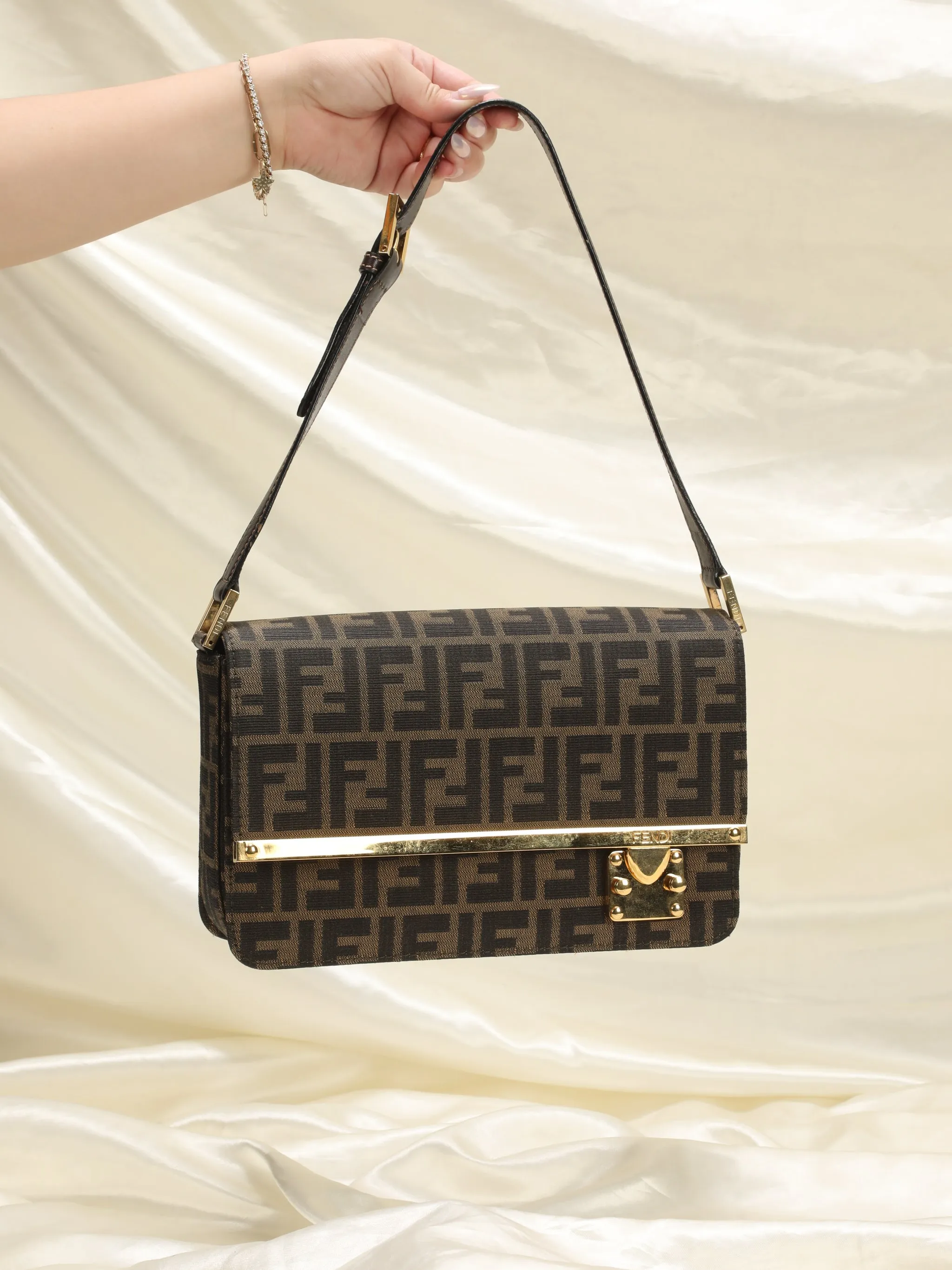 Rare Fendi Zucca Flap Bag