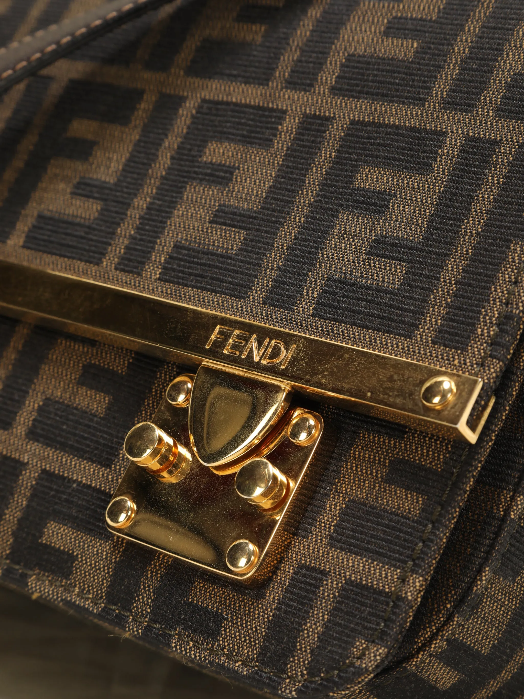 Rare Fendi Zucca Flap Bag