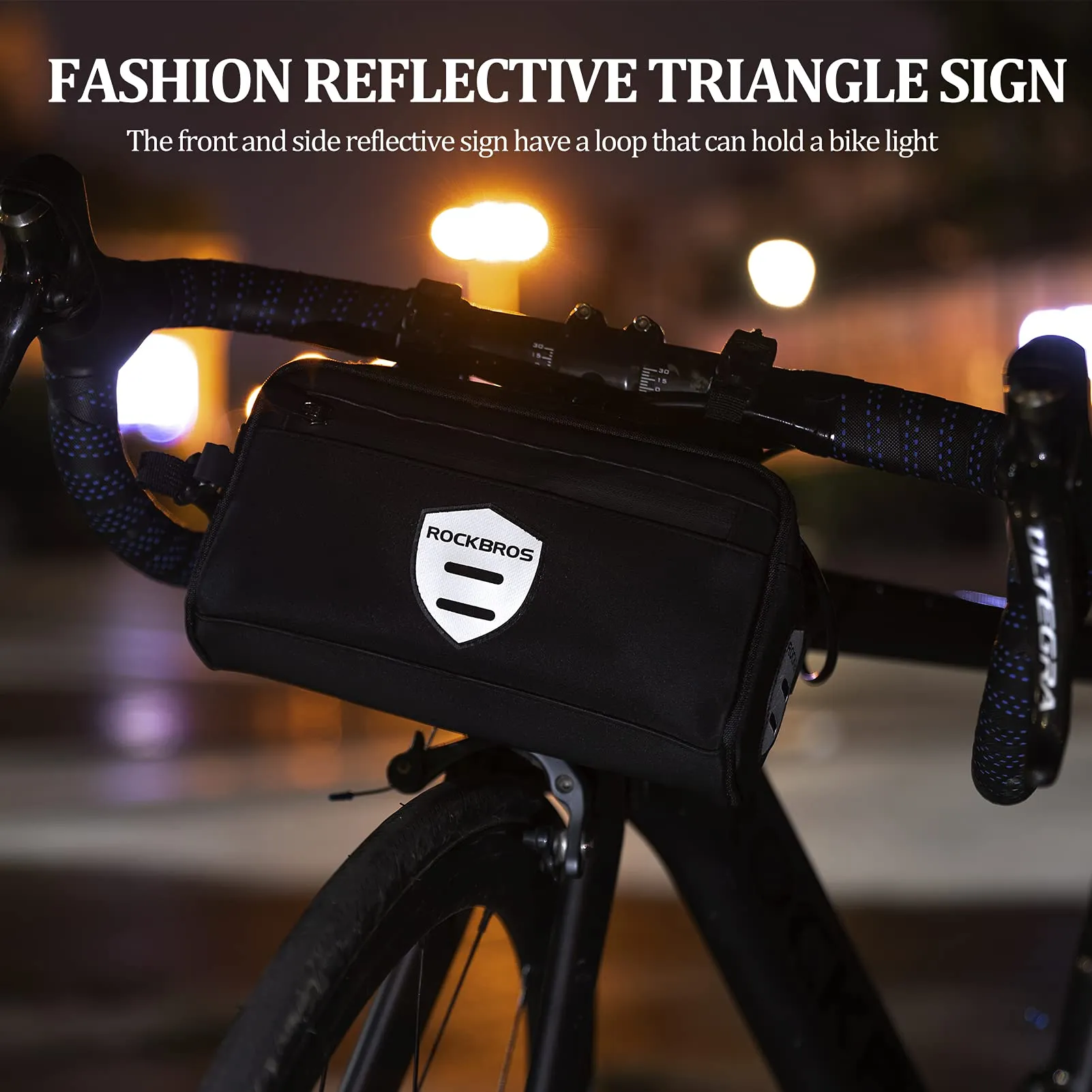 ROCKBROS Bike Handlebar  Front Frame Bag with Removable Shoulder Strap for Cycling