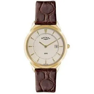 ROTARY GENTS LEATHER STRAP WATCH GS08002/03