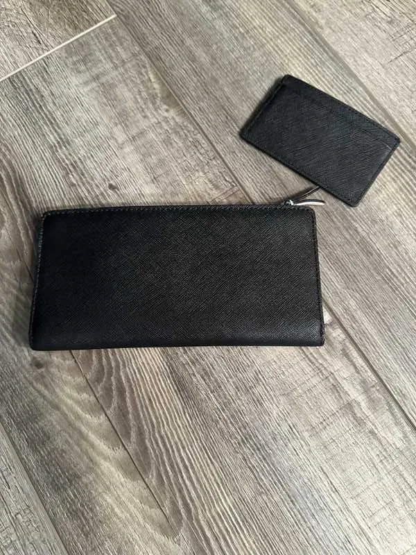 Saffiano Leather Slim Wallet